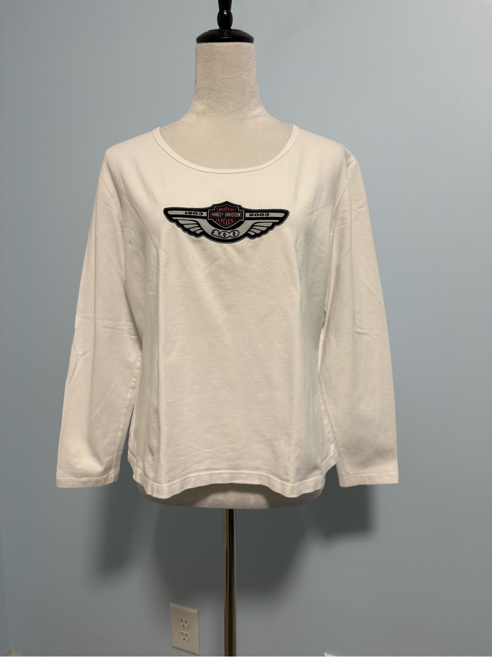 Harley Davidson - 100 Year (1903-2003) Women's Long Sleeve Tee Size XL